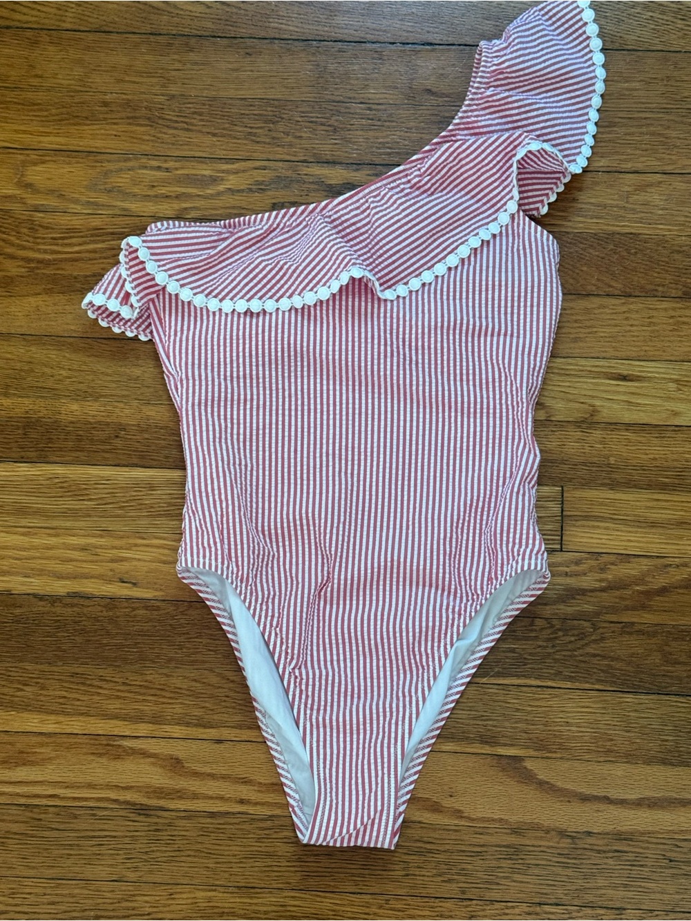J. Crew Seersucker Swimsuit